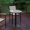 Flash Furniture Gray/Gray 24 Inch Round Outdoor Patio Table SB-TB106-GRY-GG - alternate 5